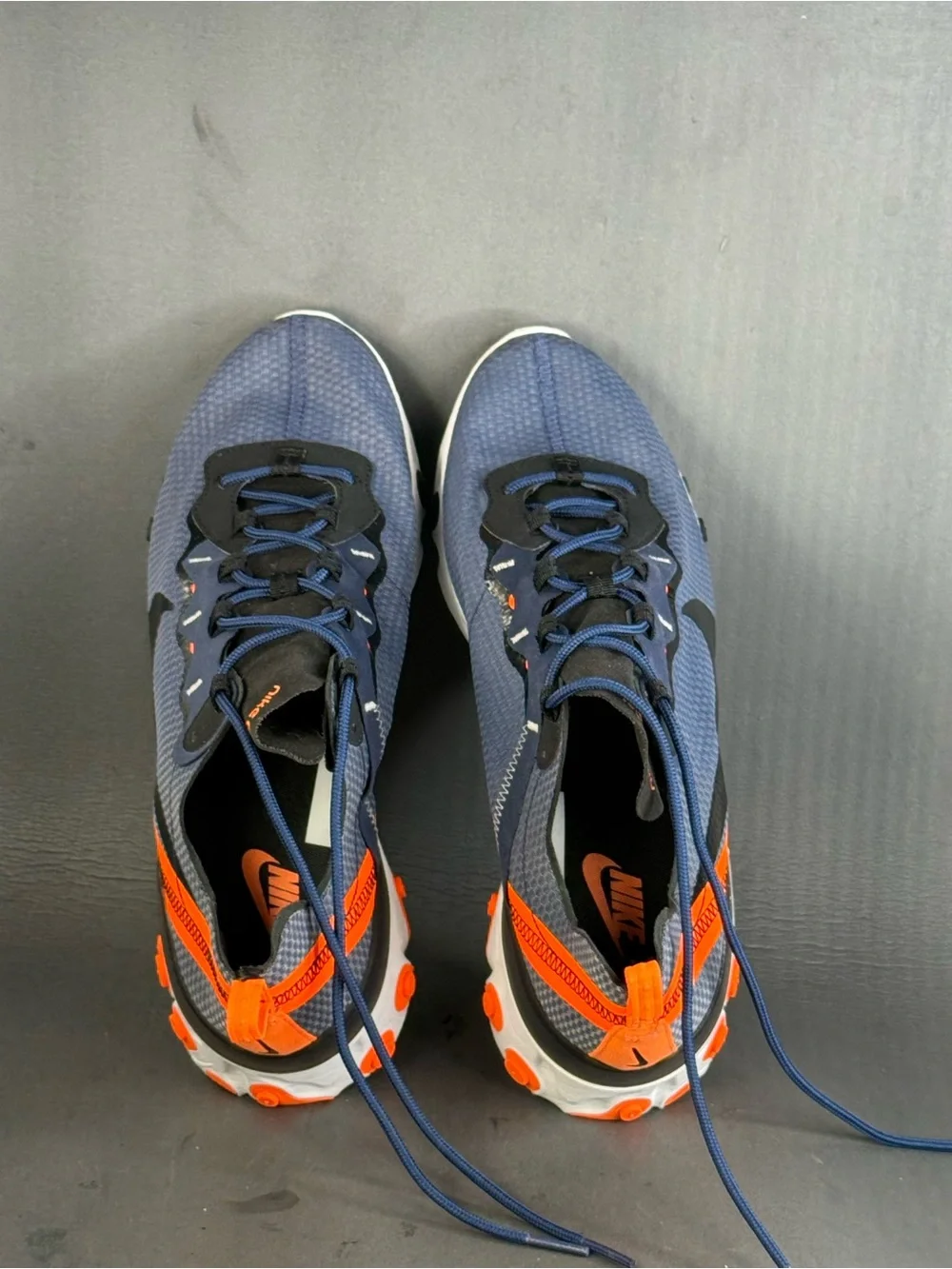 Nike React Element 55 'Midnight Navy' athletic sneaker shoes mens size 11